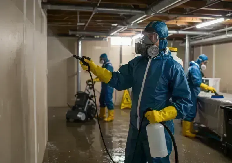 Basement Sanitization and Antimicrobial Treatment process in Avon, CO